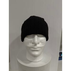 Columbia Black Knit Beanie Winter Hat Ribbed One Size Warm Outdoor Ski Snow Gear